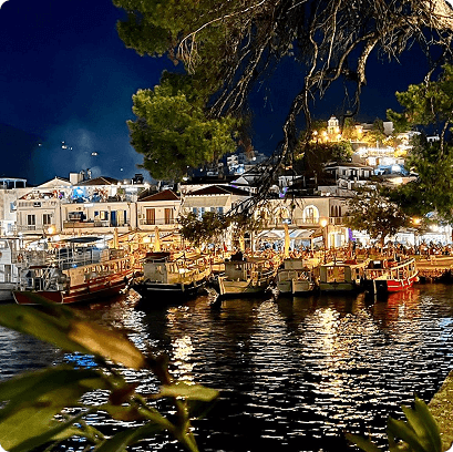 Skiathos at night